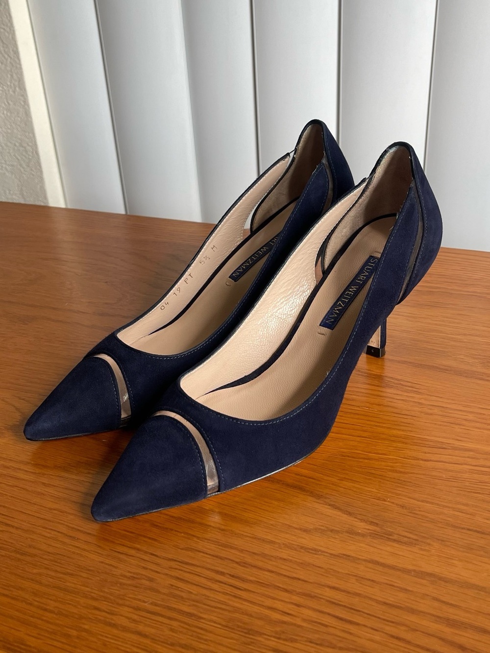 Stuart Weitzman Davia 75 Suede Pumps Blue Size 5.5